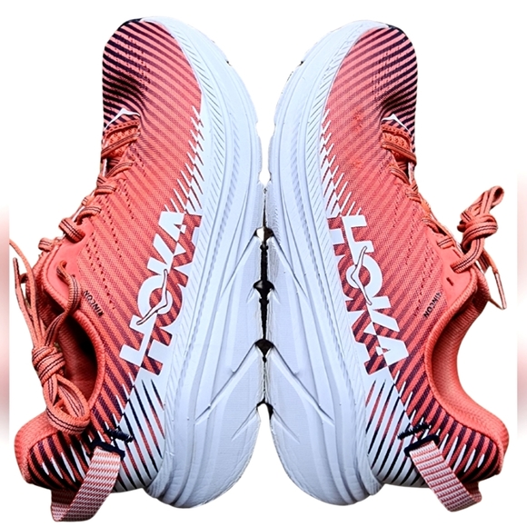 Hoka One One Shoes - Womens Hoka One One Rincon 2 Running Shoe, 8.5, Orange and Navy